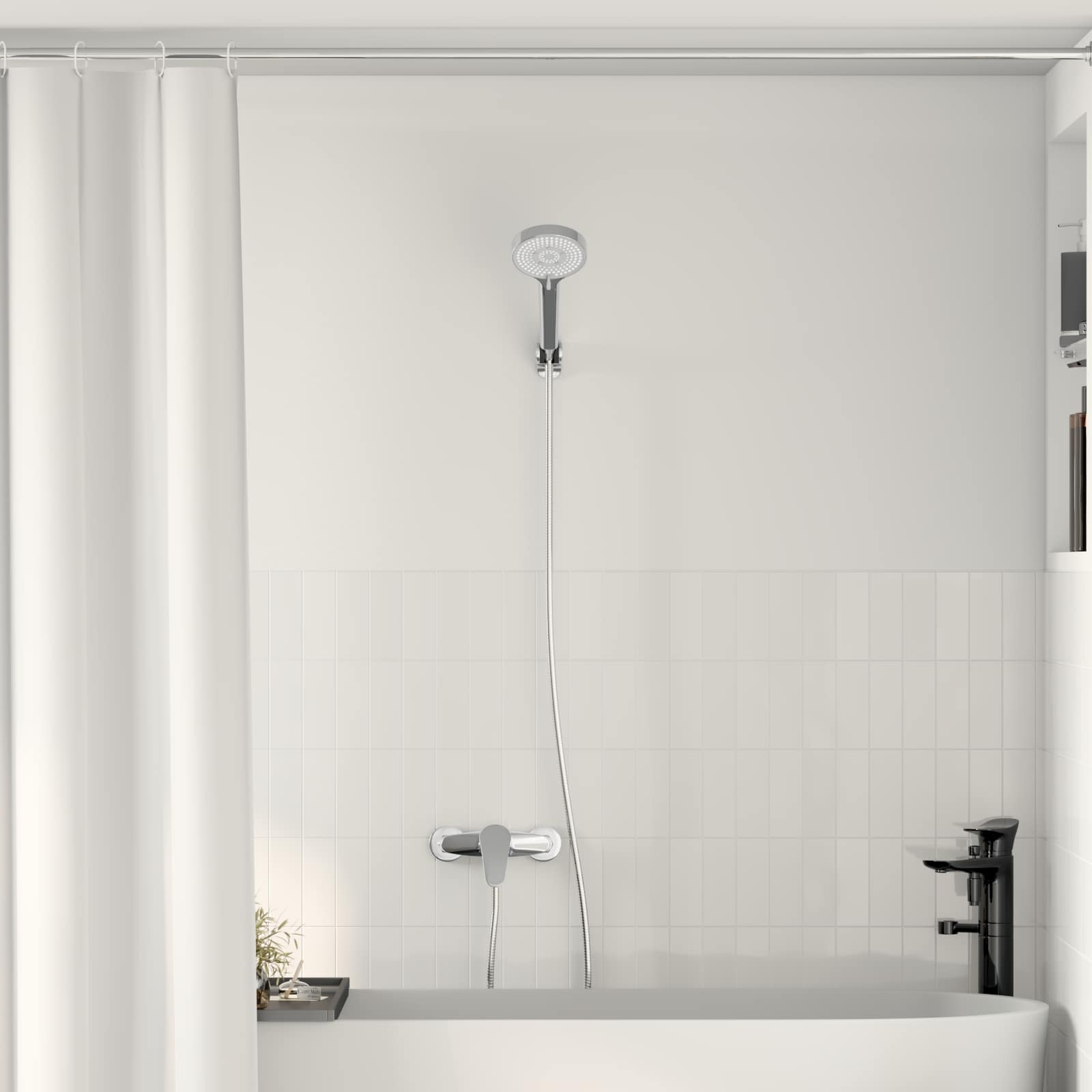 Vidaxl doucheset chroom g 1 2 inch
