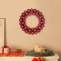 Vidaxl kerstbal kransen 2 st rood 33 x 33 x 7 cm polystyreen