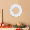 Vidaxl kerstbal kransen 2 pcs wit 33 x 33 x 7 cm polystyreen