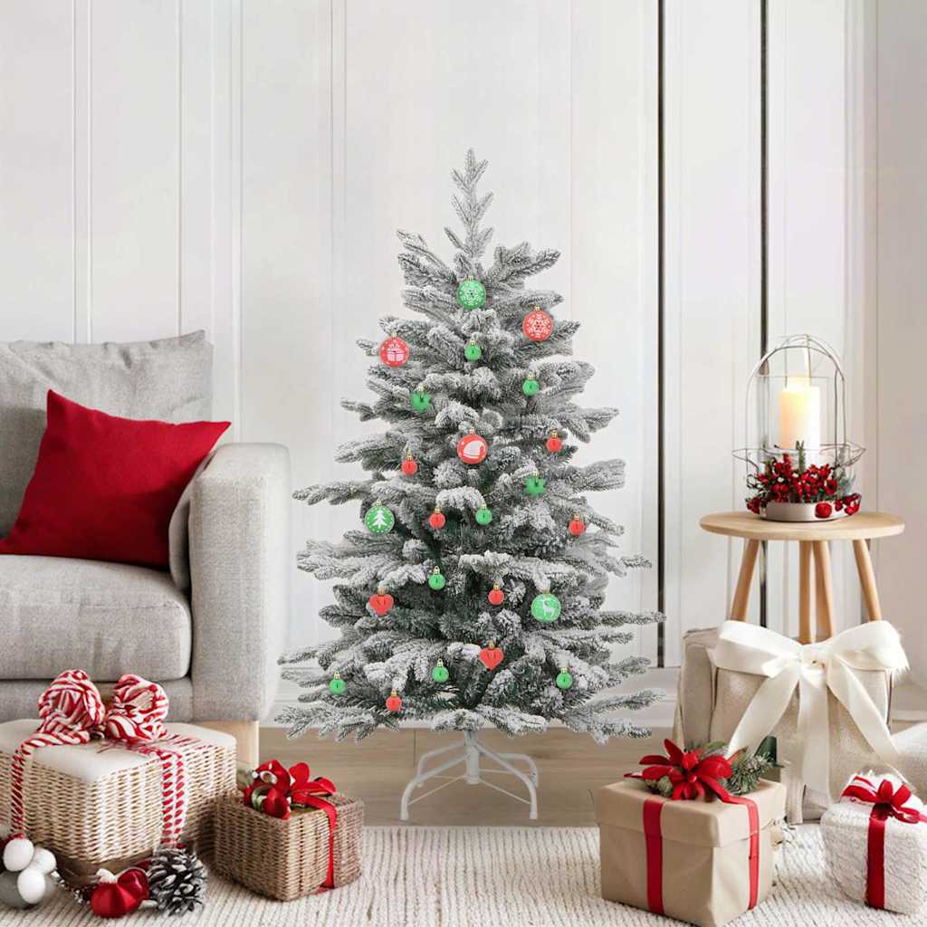 Vidaxl kerstbal set 40 st rood en groen ø 6 cm kunststof