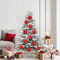 Vidaxl kerstbalset xl 9 pcs rood kunststof