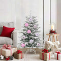 Vidaxl kerstbalset xl 15 pcs roze kunststof