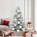 Vidaxl kerstbal set xl 9 pcs wit kunststof