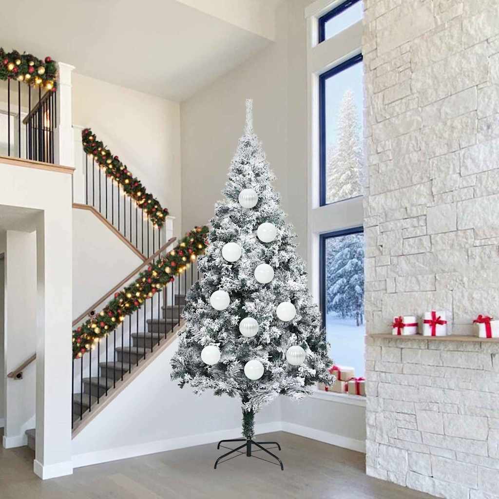 Vidaxl kerstbal set xxl 4 pcs wit kunststof