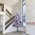 Vidaxl kerstbal set xxl 4 pcs lila kunststof