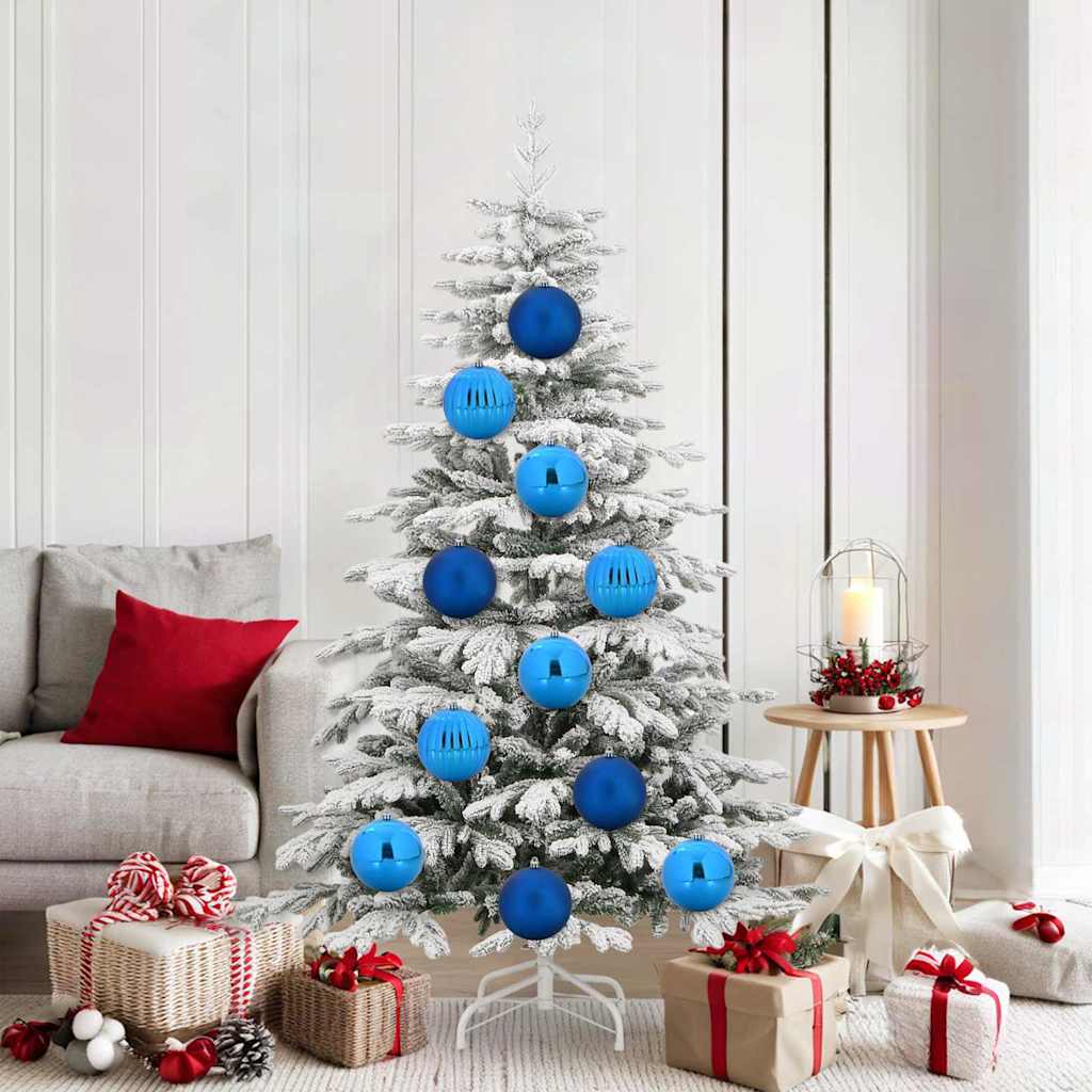 Vidaxl kerstbal set xl 9 st blauw ø 15 cm kunststof