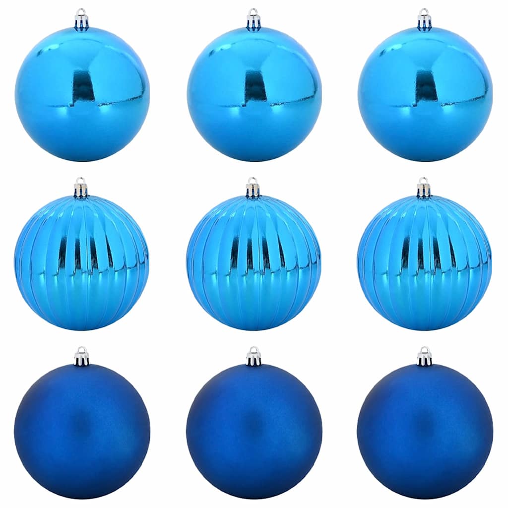 Vidaxl kerstbal set xl 9 st blauw ø 15 cm kunststof