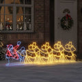 Vidaxl kerstversiering met 1224 led multikleur 69 x 79 cm pvc