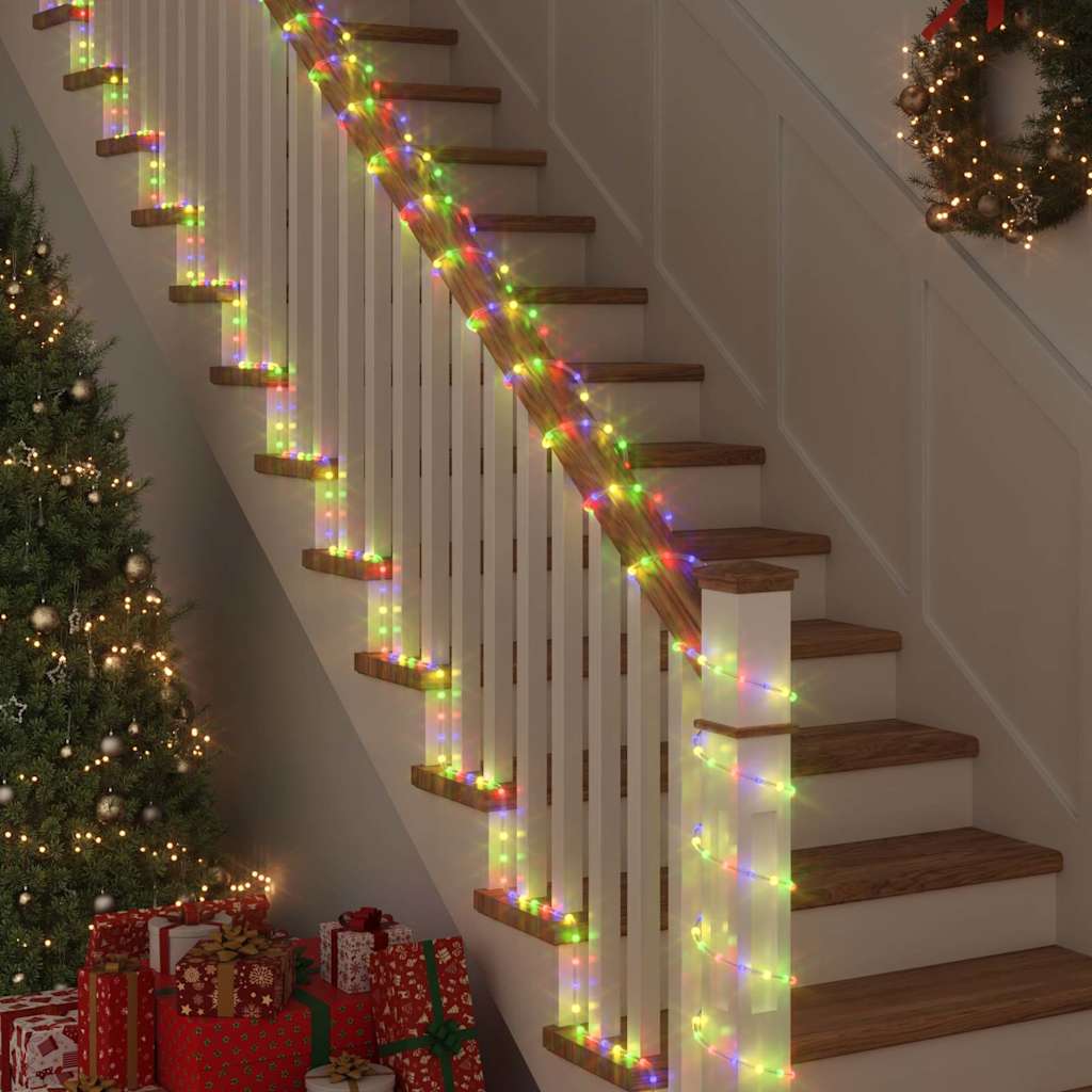 Vidaxl touwenlicht met 2400 led multikleur 100 m pvc