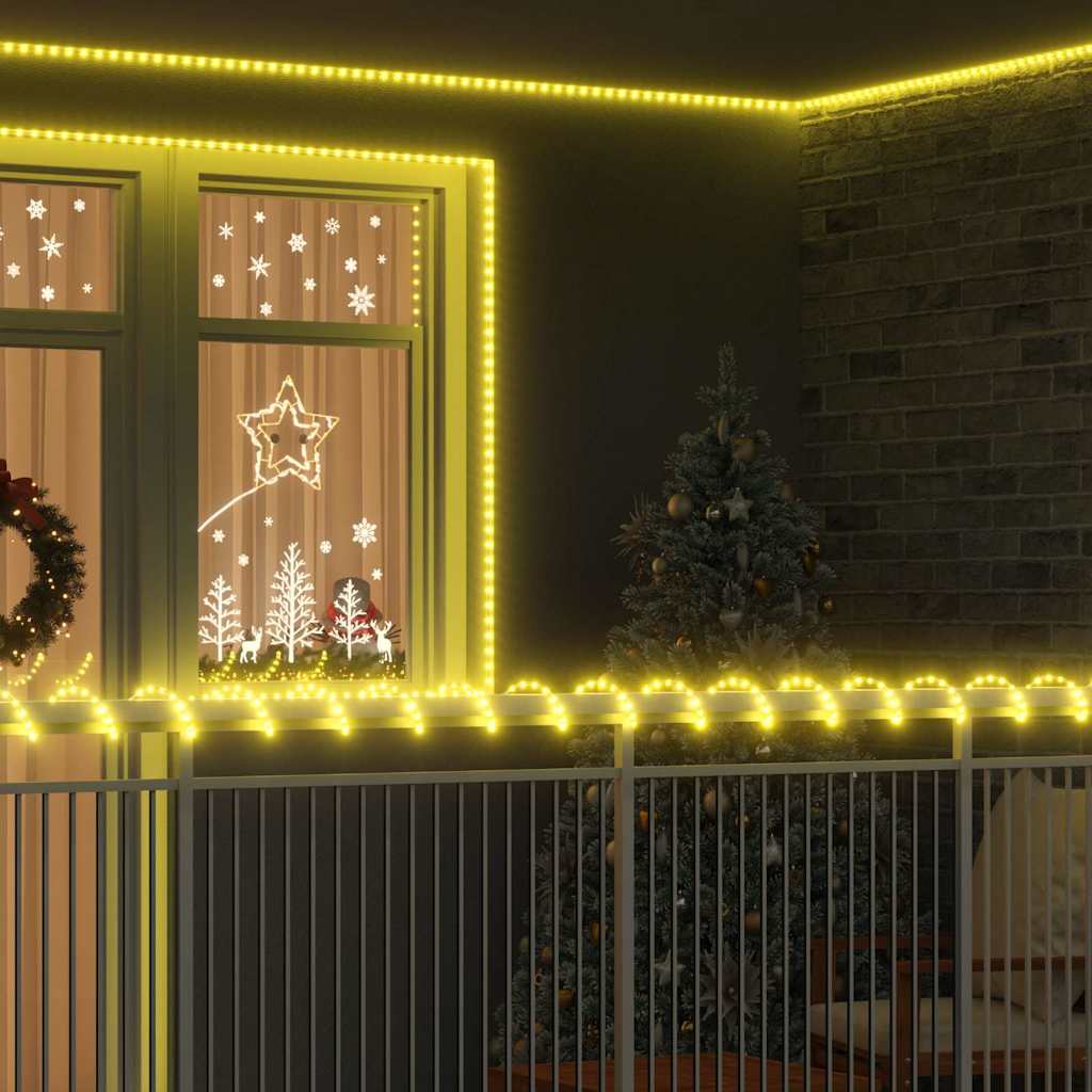 Vidaxl touwenlicht met 1200 led warmwit 50 m pvc