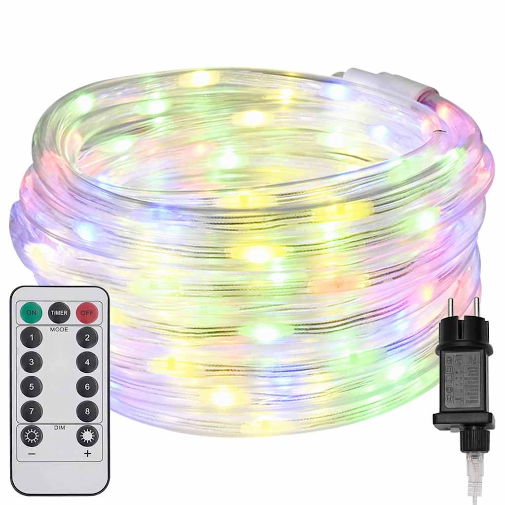 Vidaxl touwenlicht met 240 led multikleur 10 m pvc