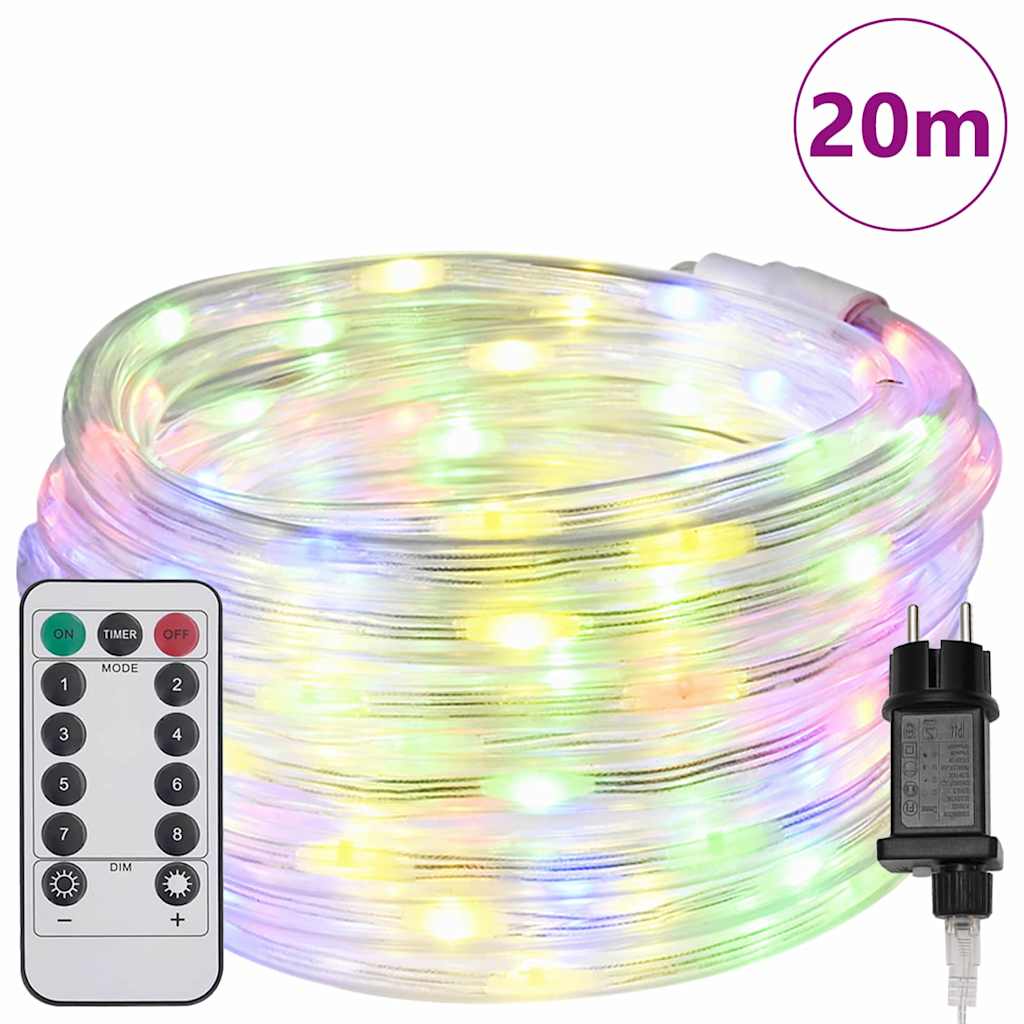 Vidaxl touwenlicht 480 led's meerkleurig 20 m