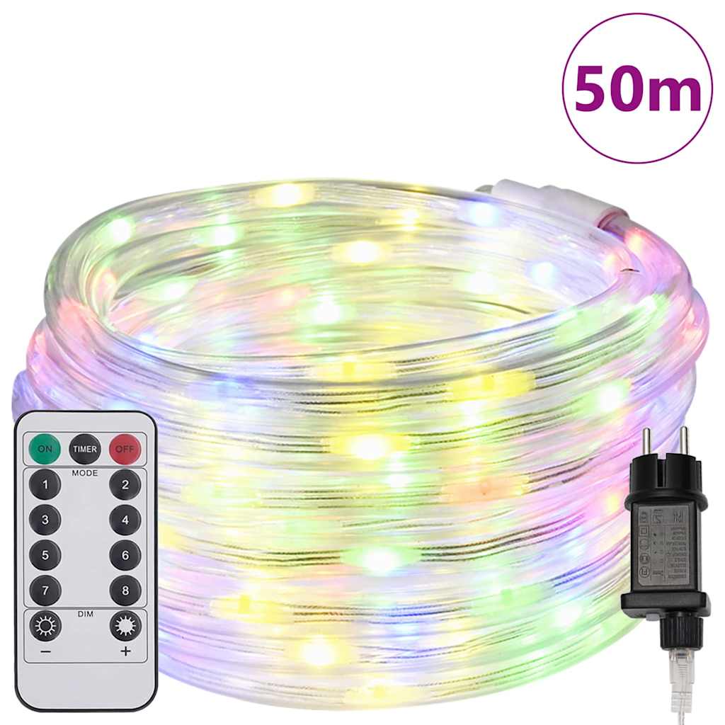 Vidaxl touwenlicht met 1200 led multikleur 50 m pvc