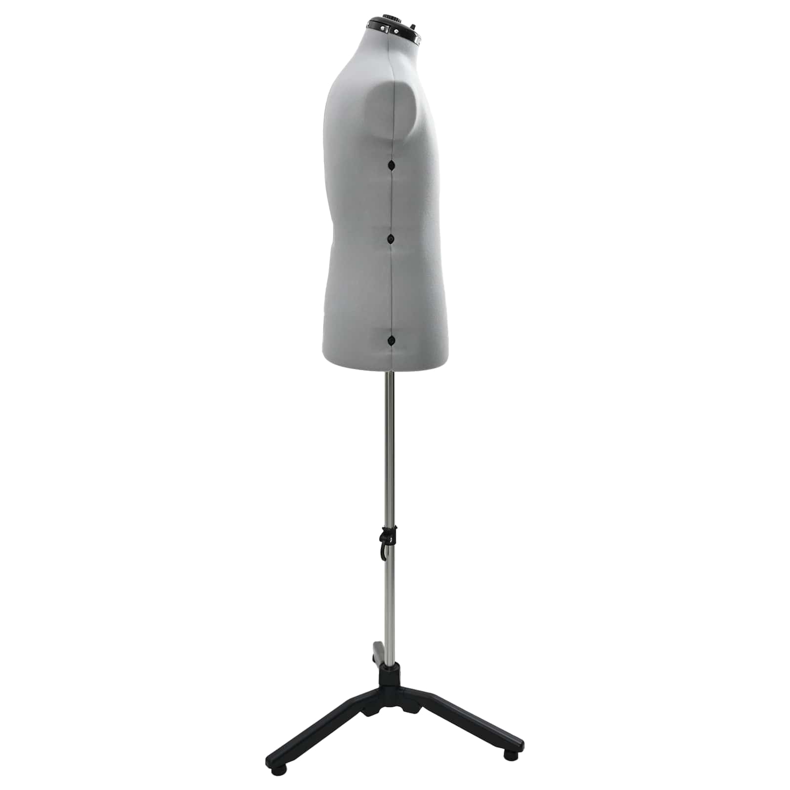 Vidaxl verstelbare jurk vorm vrouwelijk grijs 37.5-45.5 inch stof