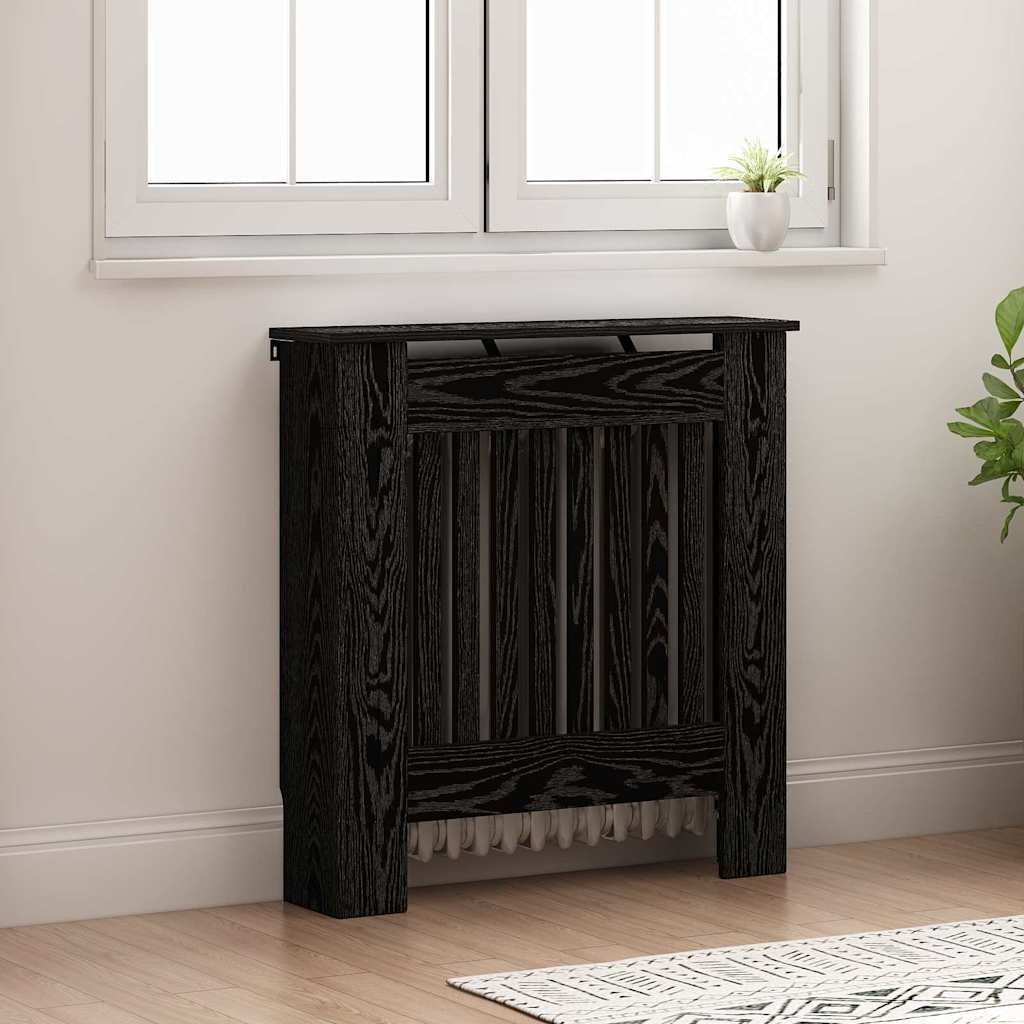 Vidaxl radiatorafdekking zwart eiken 78 x 19 x 81,5 cm bewerkt hout