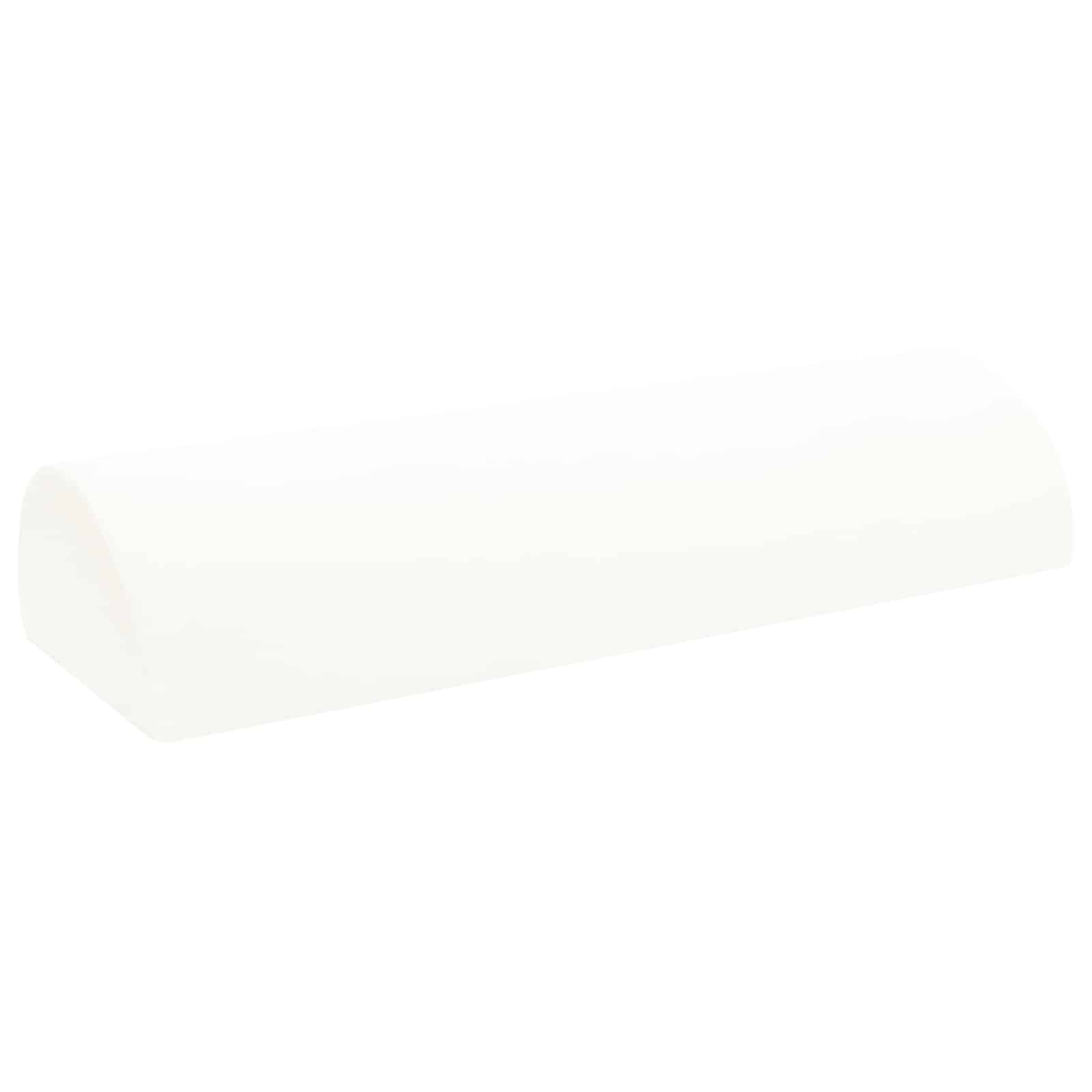 Vidaxl beenkussen effen wit 52 x 20 x 12 cm