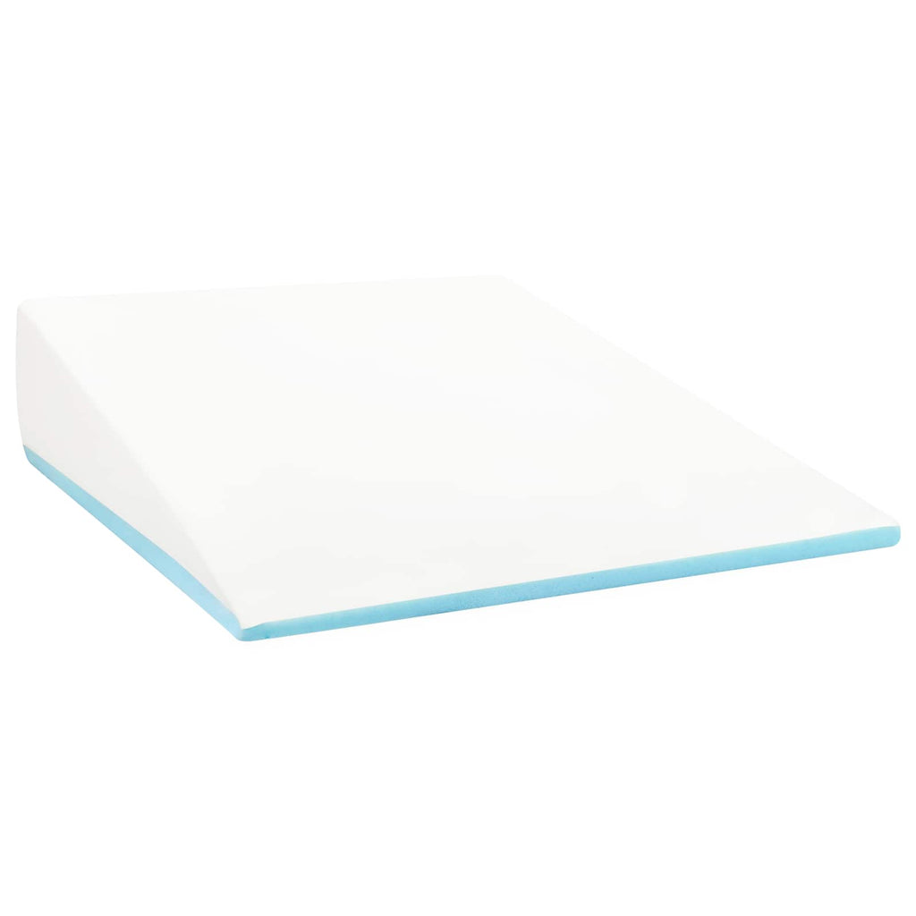 Vidaxl wedge kussen effen wit 69 x 64 x 19 cm