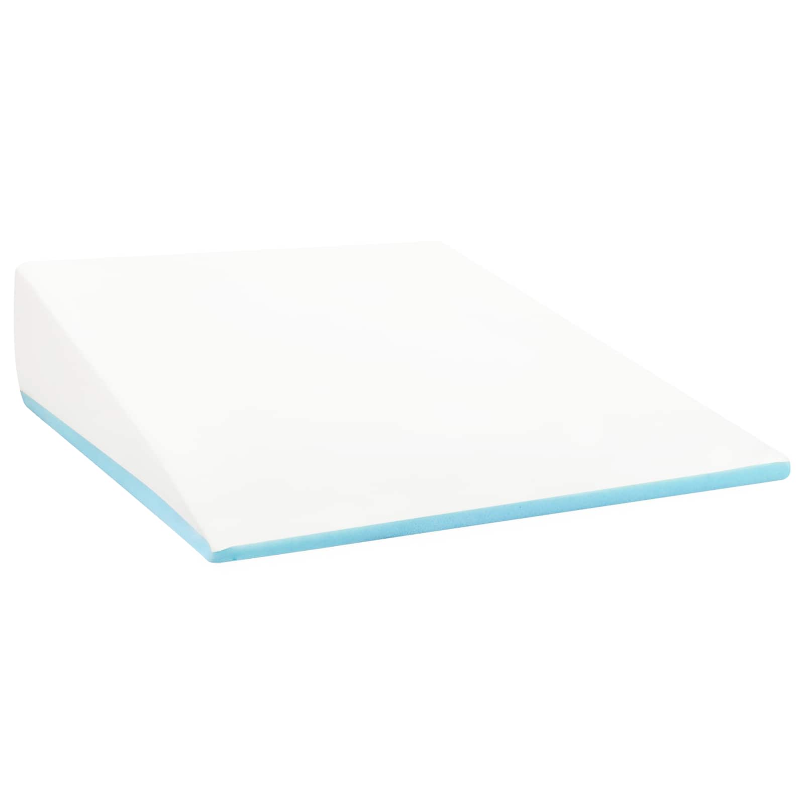 Vidaxl wedge kussen effen wit 69 x 64 x 19 cm