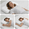 Vidaxl slapen kussen effen wit 70 x 36 x 13 cm