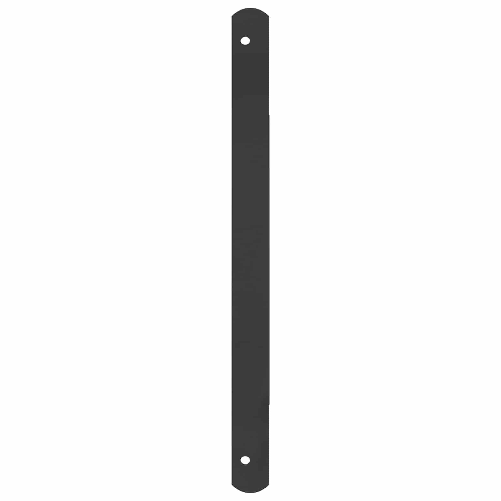 Vidaxl raam rooster zwart 116 x 45 cm gepoedercoat staal