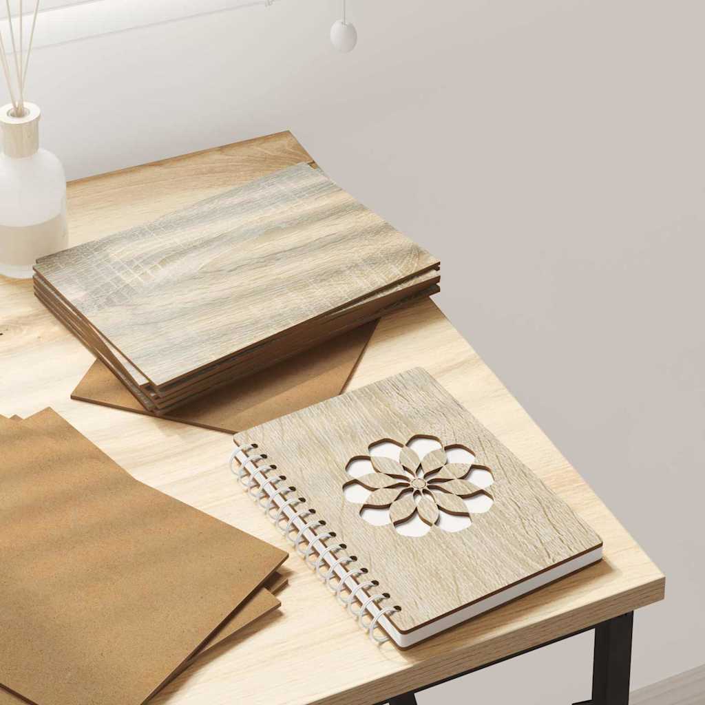 Vidaxl decorpanelen 50 pcs sonoma eiken 15 x 21 x 0.27 cm bewerkt hout