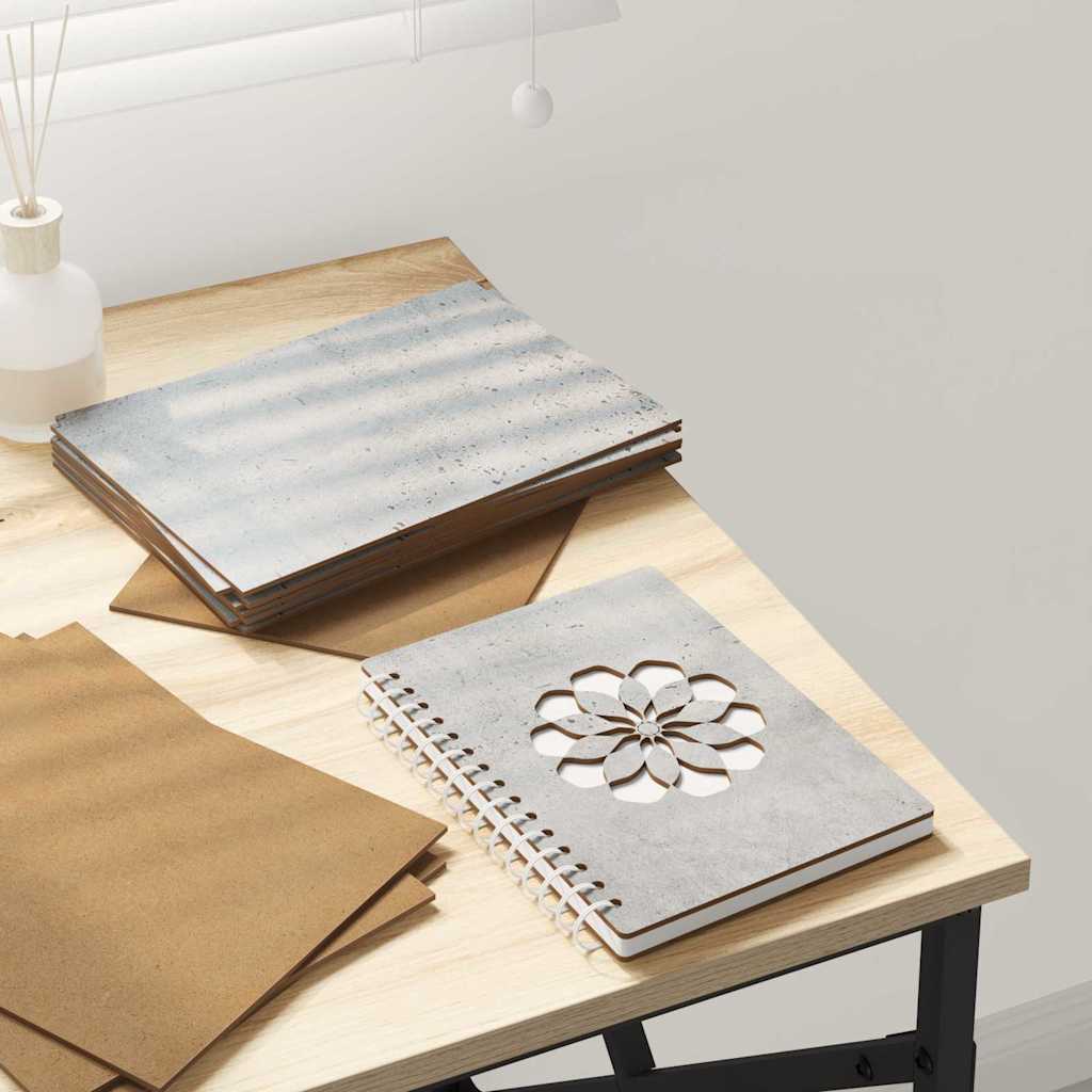 Vidaxl decorpanelen 12 pcs beton grijs 15 x 21 x 0.27 cm bewerkt hout