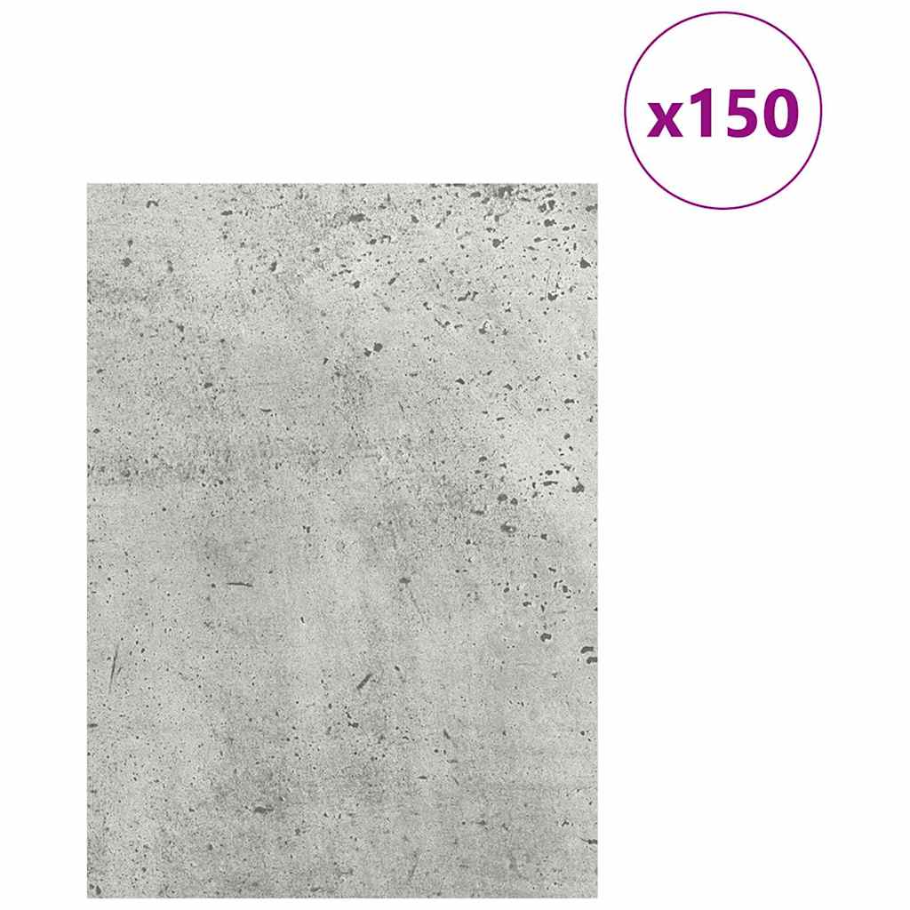 Vidaxl decorpanelen 150 pcs beton grijs 15 x 21 x 0.27 cm bewerkt hout