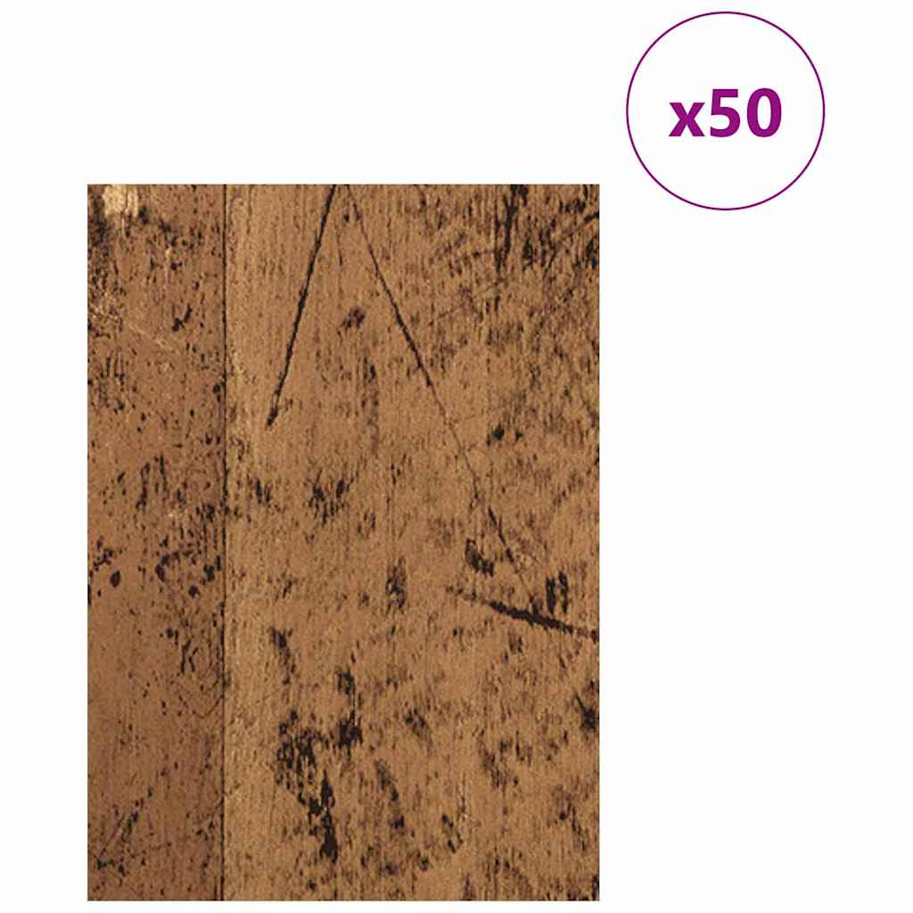 Vidaxl decorpanelen 50 pcs oudhout 15 x 21 x 0.27 cm bewerkt hout