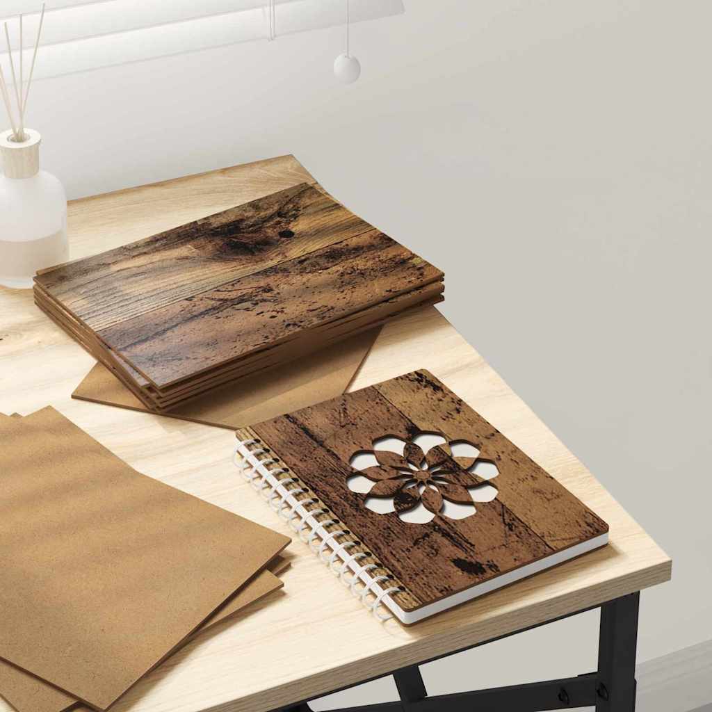 Vidaxl decorpanelen 150 pcs oudhout 15 x 21 x 0.27 cm bewerkt hout