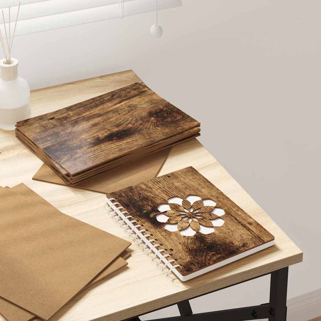 Vidaxl decorpanelen 50 st gerookt eiken 21 x 30 x 0,27 cm bewerkt hout