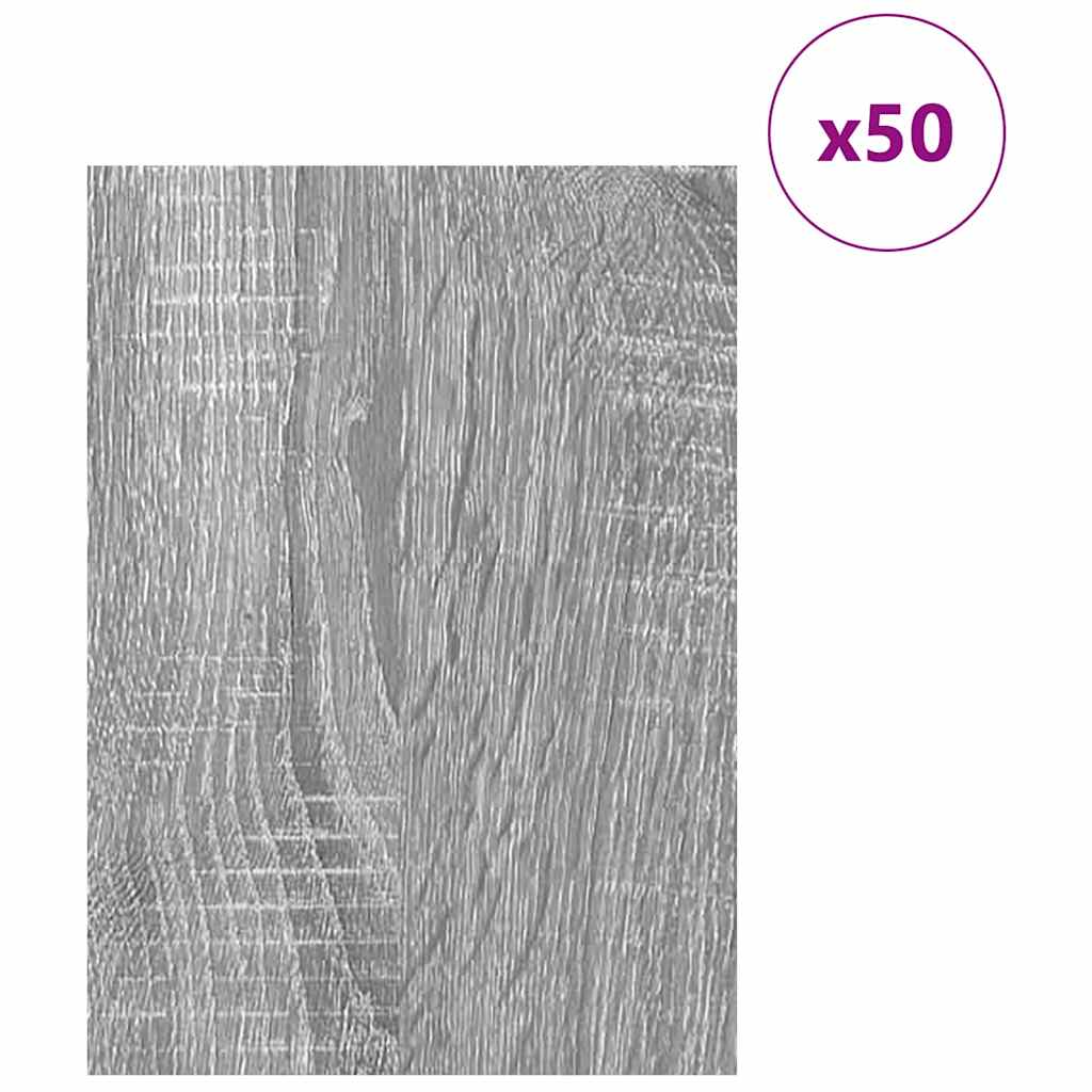 Vidaxl decorpanelen 50 pcs grijs sonoma 30 x 42 x 0.27 cm bewerkt hout