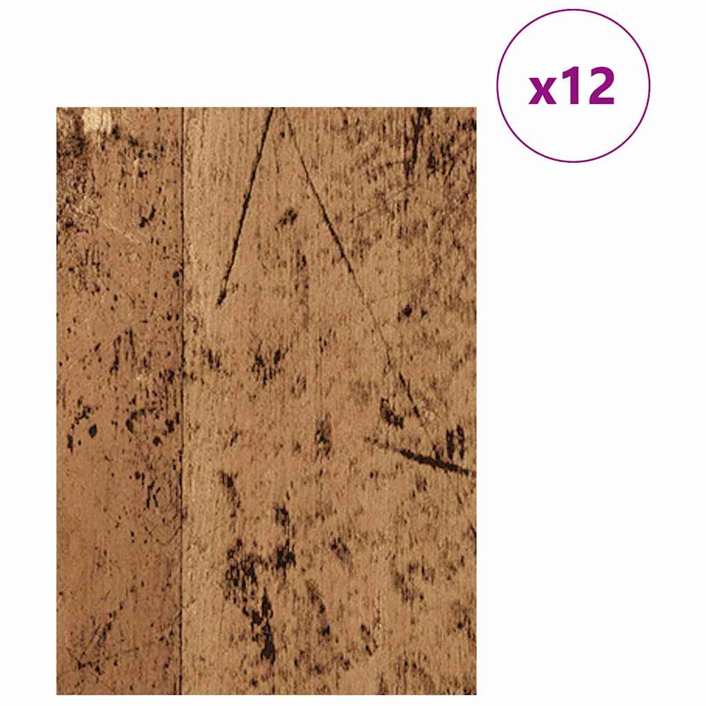 Vidaxl decorpanelen 12 pcs oudhout 30 x 42 x 0.27 cm bewerkt hout