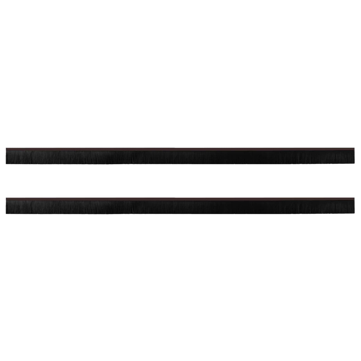 Vidaxl zelfklevende deurborstels 2 st bruin 100 cm aluminium legering