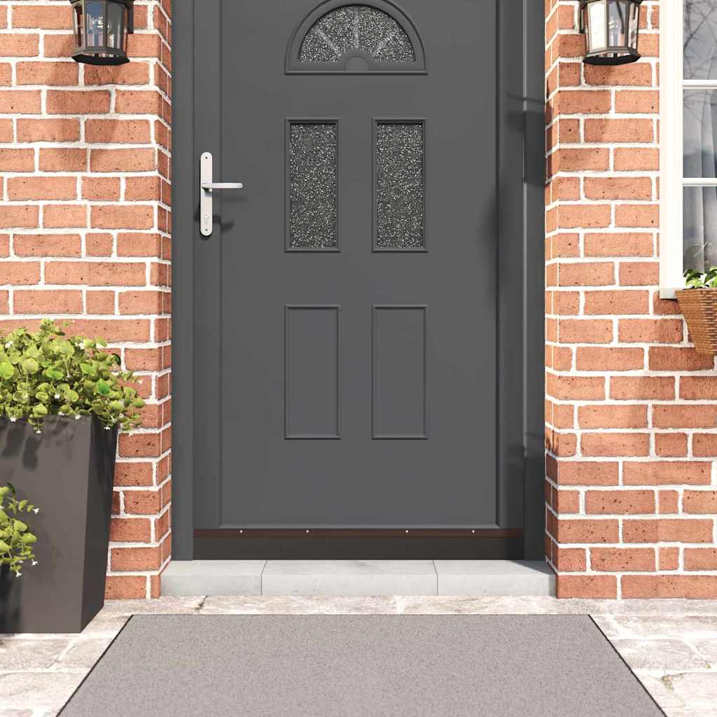Vidaxl schroefbare deurborstelafsluitingen 6 pcs bruin 100 cm