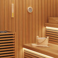 Vidaxl sauna accessoire set 4 pcs bruin massief vurenhout en hennep