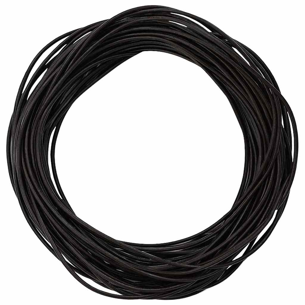 Vidaxl leren koord donkerbruin ø1,5 mm x 5 m leer