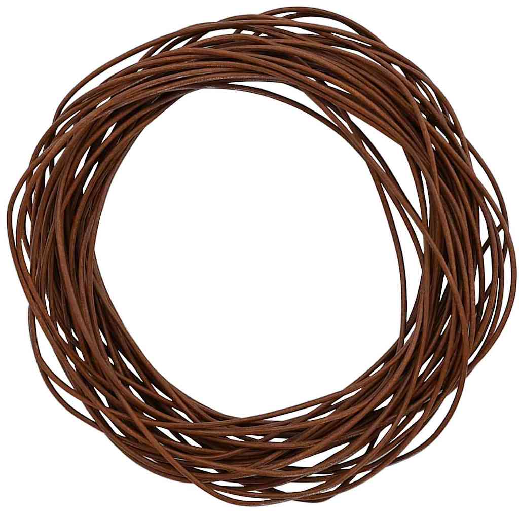 Vidaxl leren koord licht bruin ø1,5 mm x 10 m leer