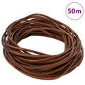 Vidaxl leren koord licht bruin ø2,5 mm x 50 m leer