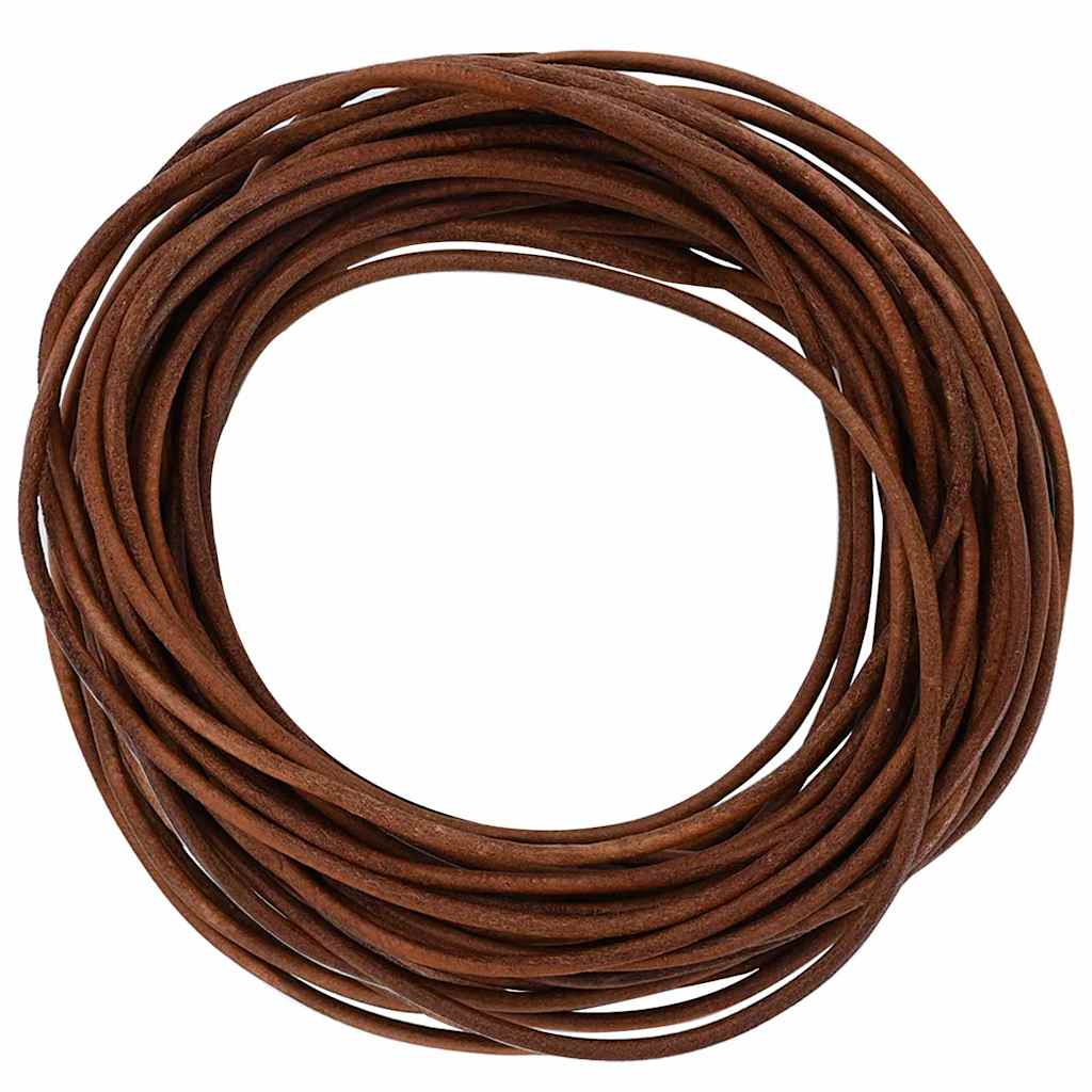 Vidaxl leren koord licht bruin ø3 mm x 5 m leer