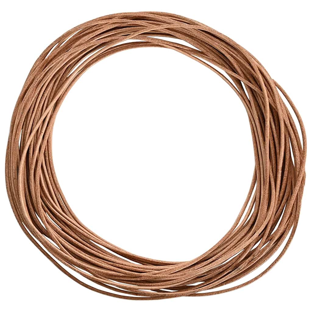 Vidaxl leren koord bruin ø1 mm x 50 m leer