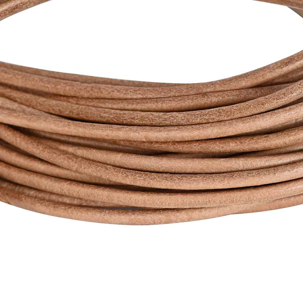 Vidaxl leren koord bruin ø2,5 mm x 50 m leer