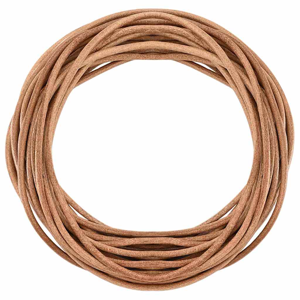Vidaxl leren koord bruin ø3 mm x 50 m leer