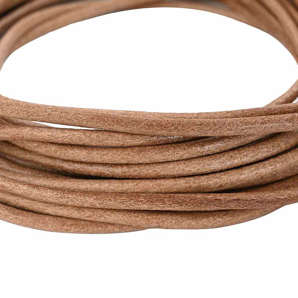 Vidaxl leren koord bruin ø4 mm x 5 m leer