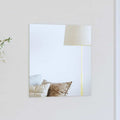 Vidaxl wandspiegel vierkant 40 x 40 cm gehard glas