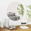 Vidaxl wandspiegel rond ø 50 cm gehard glas