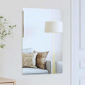 Vidaxl wandspiegel rechthoekig 70 x 50 cm gehard glas