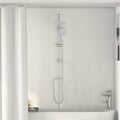 Vidaxl doucheset zilver 47 x 20 x 95 cm roestvrij staal