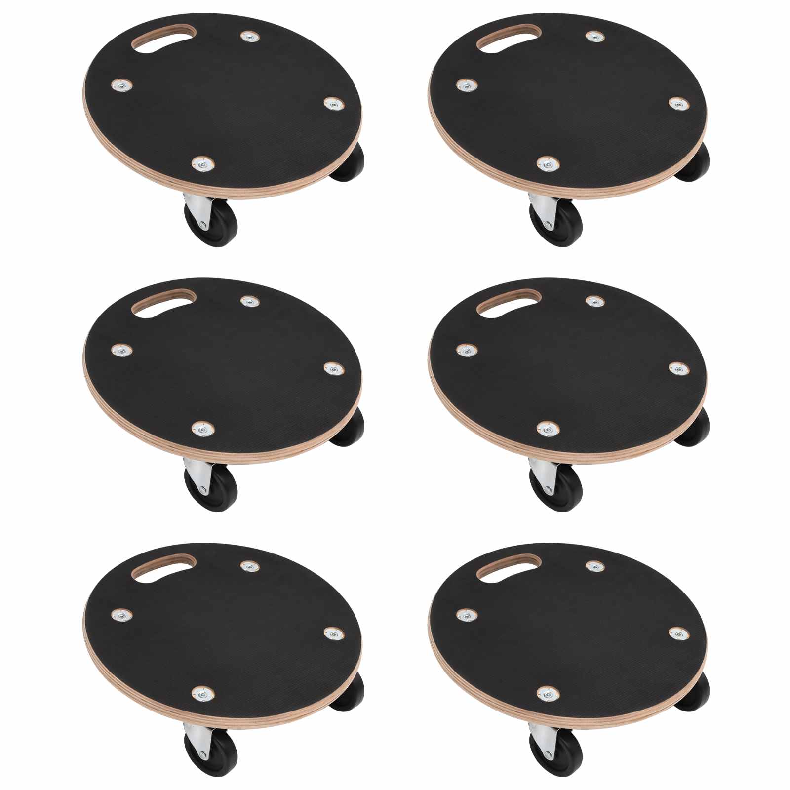 Vidaxl transportkar 6 pcs grijs multiplex