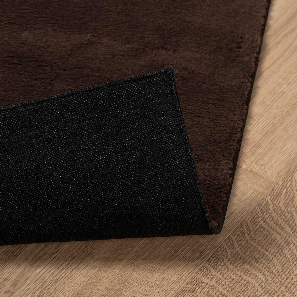 Vidaxl vloerkleden rechthoekig huarte bruin 200 x 100 cm polyester