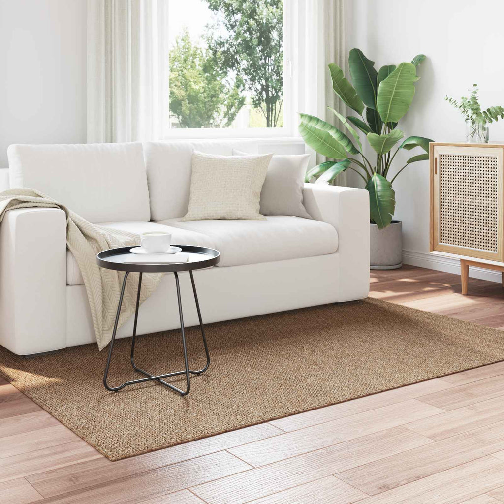 Vidaxl binnen- en buitentapijt agira naturel 200 x 140 cm polyester